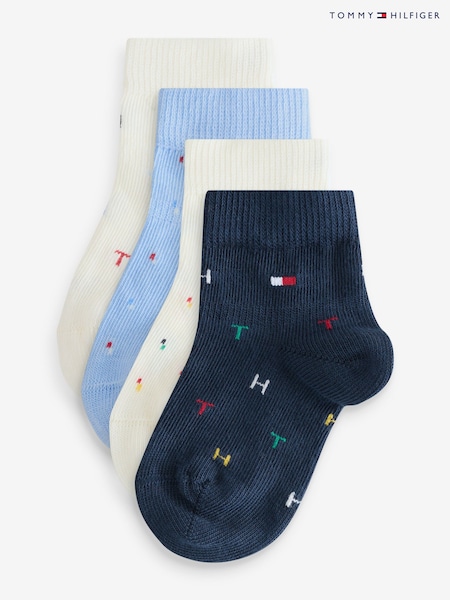 Tommy Hilfiger Blue Baby Socks 4 Pack (W15351) | €22