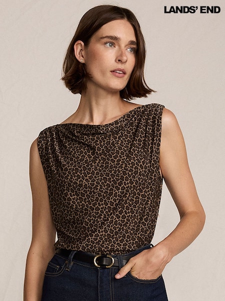 Lands' End Sleeveless Silky Soft Boatneck Drapey Top (W15361) | 50 €
