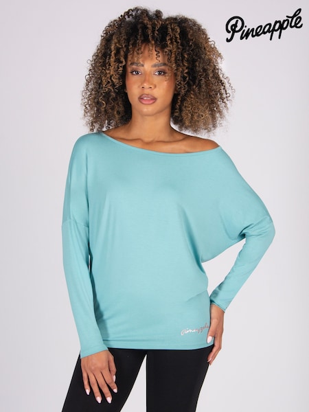 Pineapple Green Monroe Womens Long Sleeve Jersey Top (W15453) | AED151