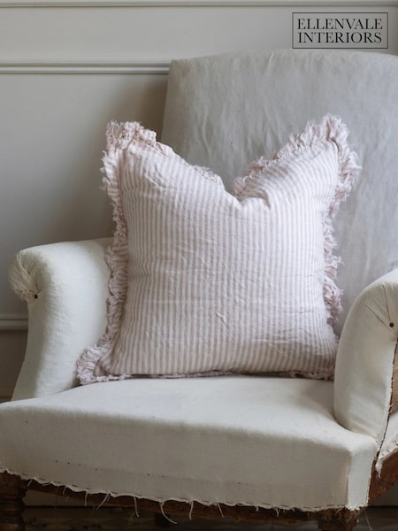 Ellenvale Interiors Hallie Stripe Ruffle Cushion Cover