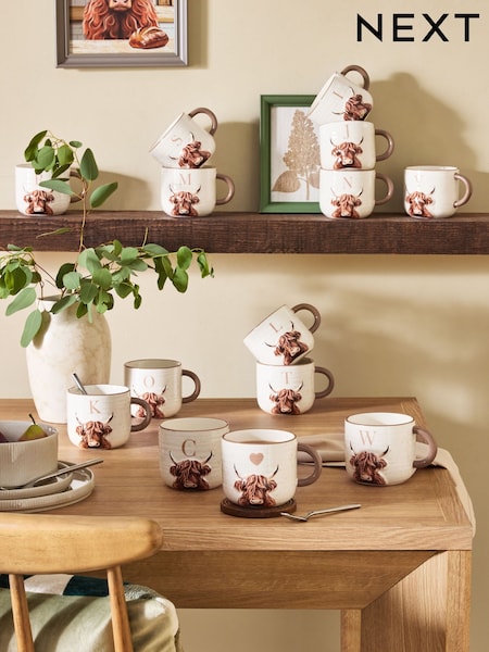 Hamish The Highland Cow Alphabet Mug