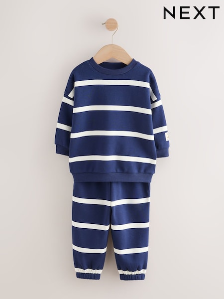 Marinha - All Over Print Crew Neck Sweat Top And Joggers Set (3mths-7yrs)