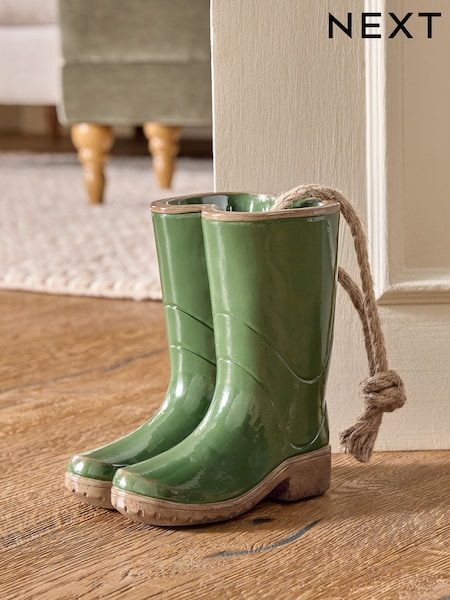 Country Wellington Boots Doorstop