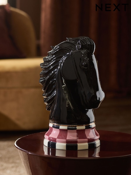 Knight Chess Piece Ceramic Ornament