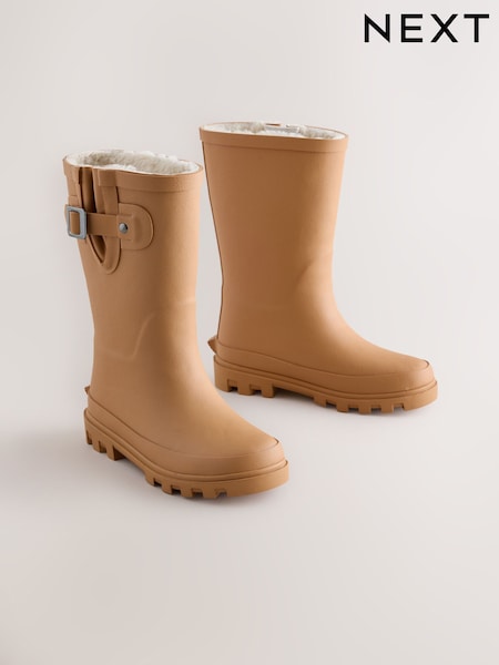Tan Brown - Buckle Wellies