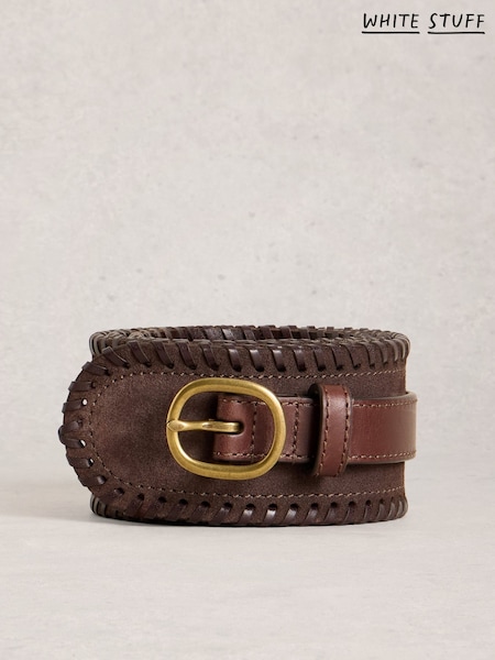 White Stuff Brown Cinch Waist Belt (W16575) | 225 QAR