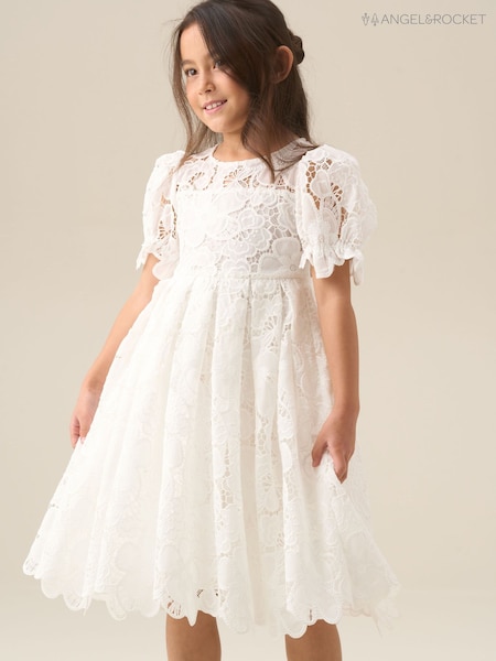 أبيض - Angel & Rocket Maeva Mint Lace Dress (W17155) | ‏476 د.إ.‏ - ‏ 542‏ د.إ.