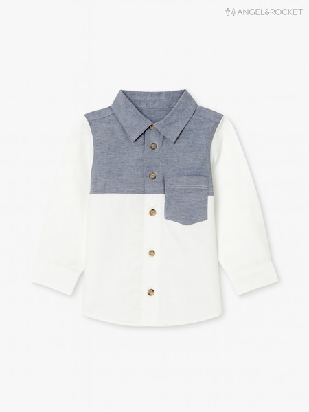Angel & Rocket Heath Colour Block Oxford Shirt (W17176) | kr346 - kr408