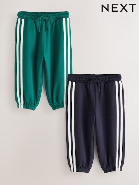 Navy/Green - Regular Joggers 2 Pack (3mths-7yrs)