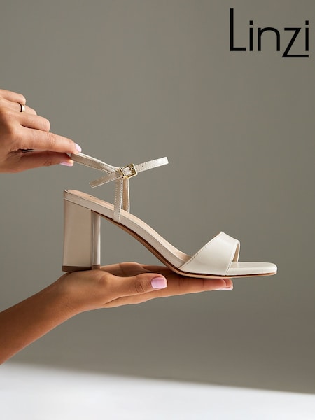 Linzi Nude Reveal Barely There Block Heel Sandals (W17310) | €50.50