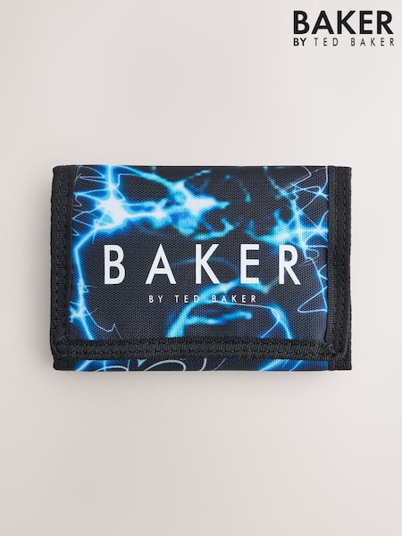 Синий - Baker By Ted Baker Back To School Childrens Lightning Storm Rip Wallet