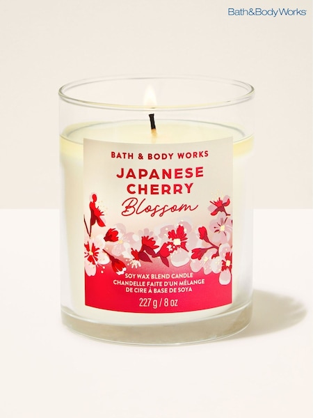 Bath & Body Works Japanese Cherry Blossom Single Wick Candle 227g (W17851) | €26