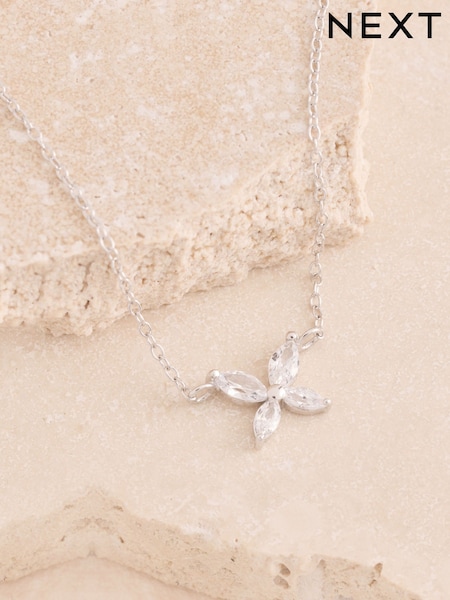 Sterling Silver - Butterfly Cubic Zirconia Bracelet