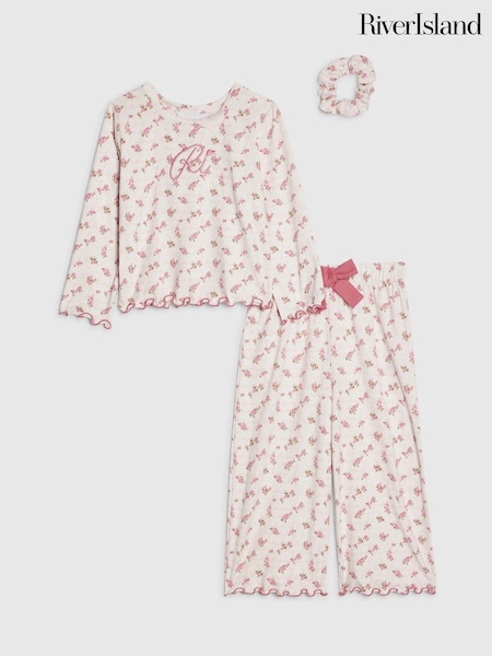 River Island Rosebud Monogram Pyjamas (W18548) | 104 LEI