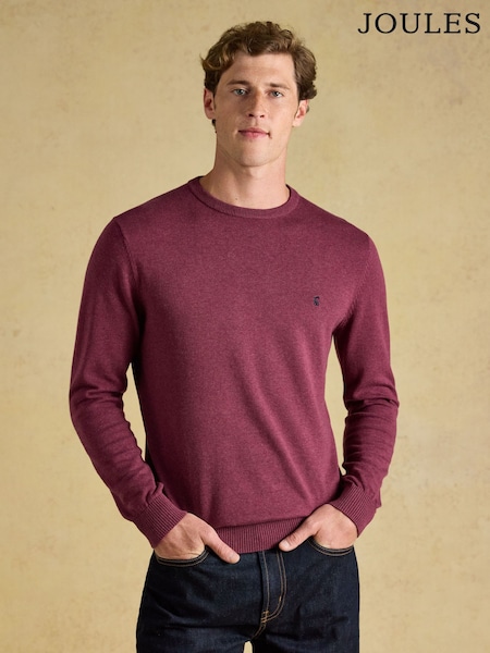 Μωβ - Regular Joules Hillside Crew Neck Knitted Jumper