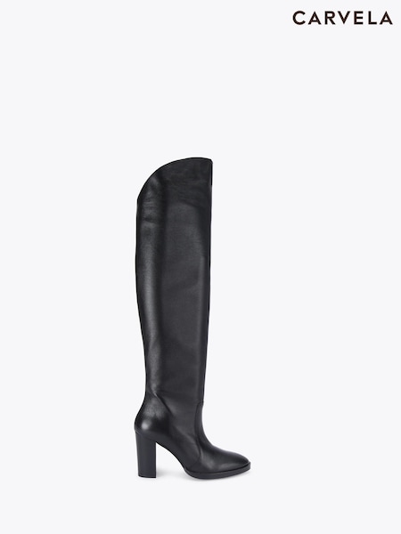 Carvela Black Allora Over The Knee Boots (W18922) | €369