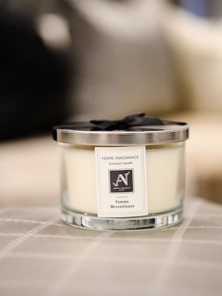 Aroma Naturals Clear Minimalist Luxe Merveilleuse 3 Wick Candle (W19027) | €27