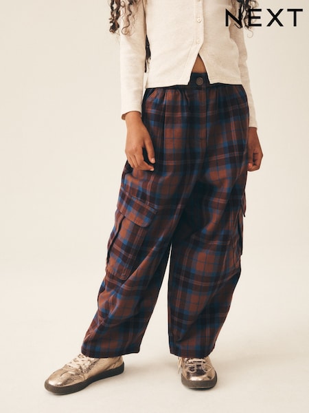 Brown Check - Cargo Trousers (3-16yrs)
