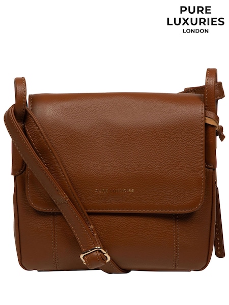 Pure Luxuries London Elston' Leather Cross-Body Bag (W19286) | 255 QAR