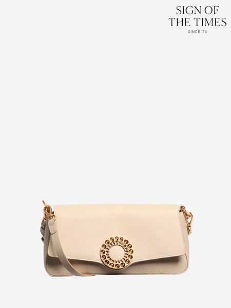 Sign Of The Times Natural Aranyani Elongated Leather Shoulder Bag (W19417) | € 642