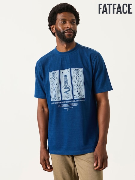 Azul índigo - Regular Fatface Folly Graphic T-shirt