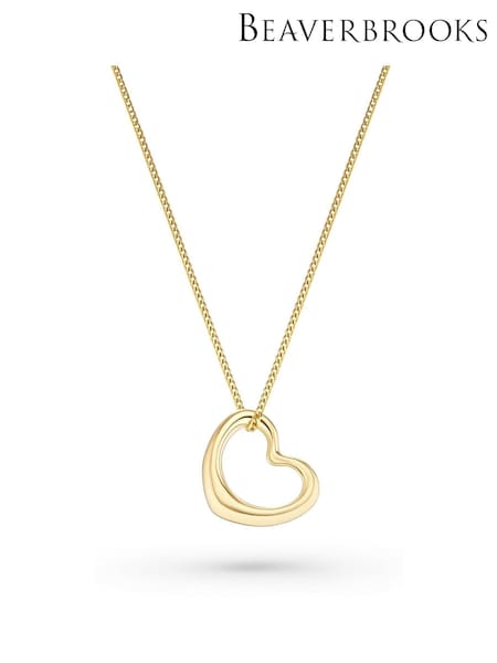 Beaverbrooks 9ct Yellow Gold Plated Heart Pendant (W20201) | €313