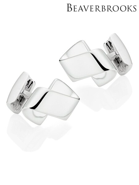 Beaverbrooks Mens Silver Tone Cufflinks (W20426) | € 304