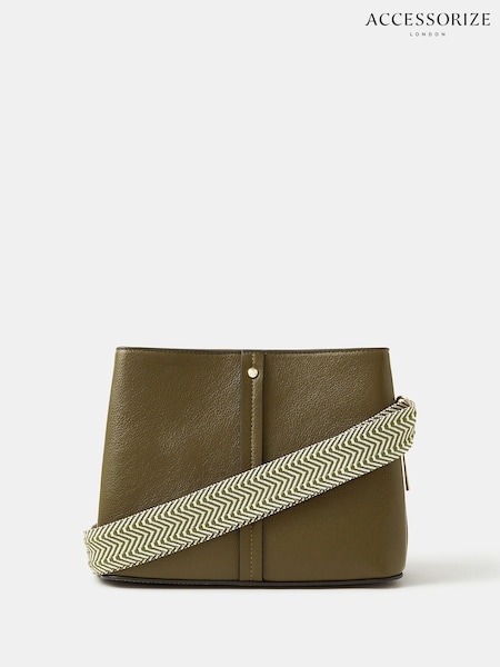Accessorize Green Webbing Strap Cross-Body Bag (W20572) | 271 QAR