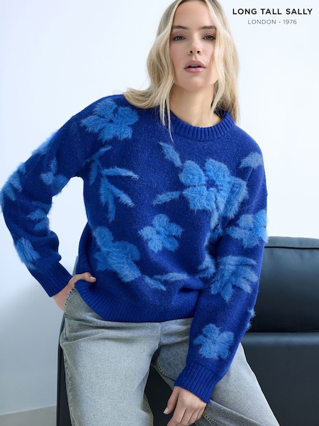 Long Tall Sally Floral Jacquard Jumper (W20656) | ‏196‏₪