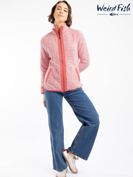 Weird Fish Pink Clove Cosy Full Zip Fleece (W20855) | €86