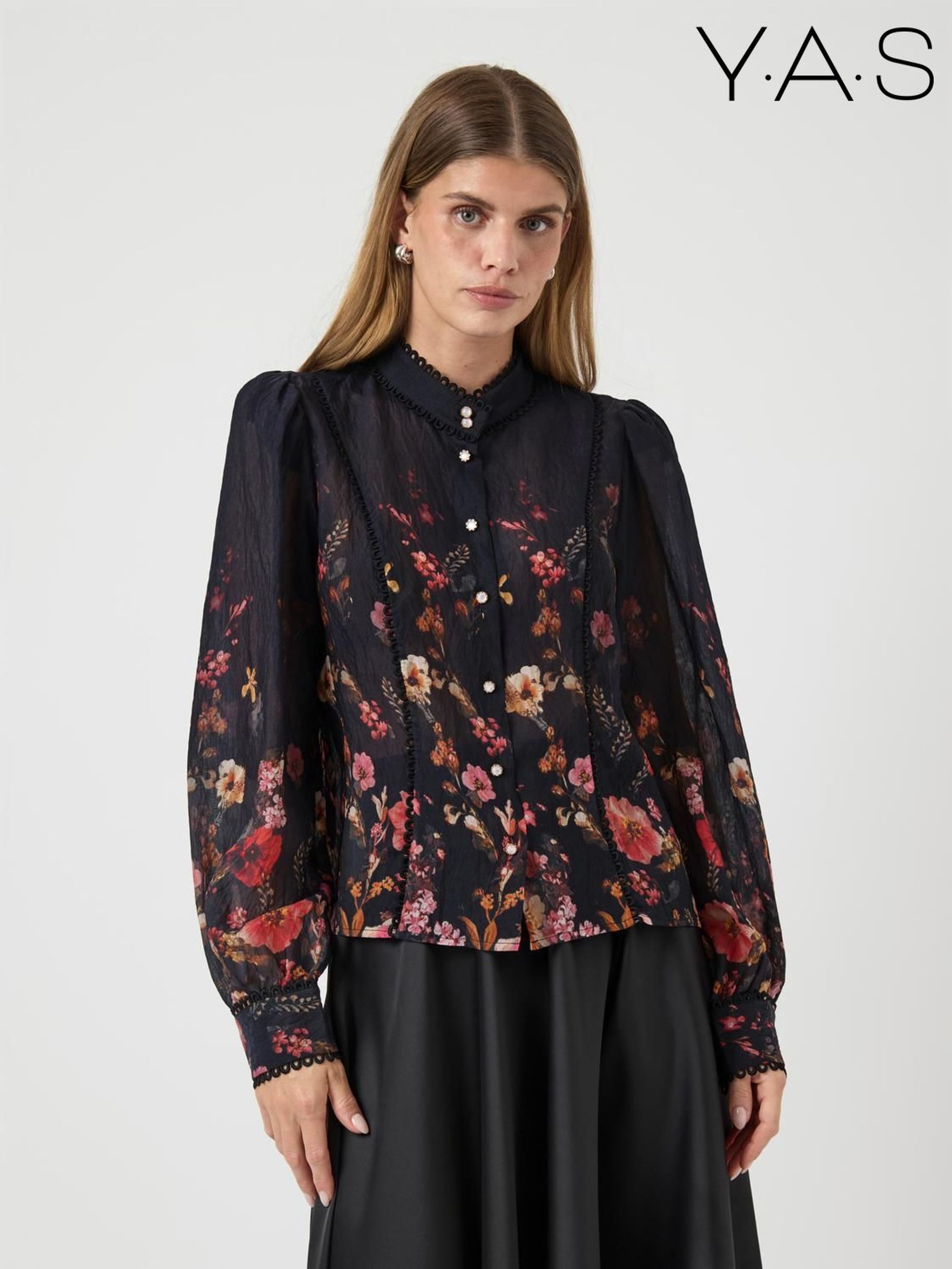 トップス aaayXS Buy Women's Tops Y.A.S Long Sleeve Floral Online | Next USA