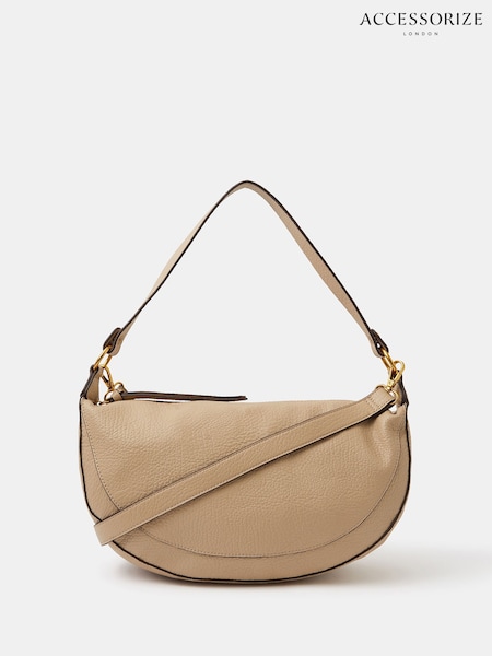 Accessorize Cream Scoop Crossbody Bag (W20975) | AED243