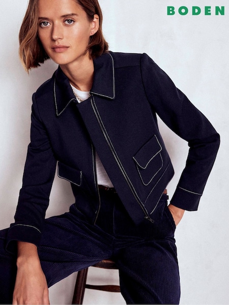 Boden Zip Patch Pocket Jacket (W21099) | ‏670 ر.ق.