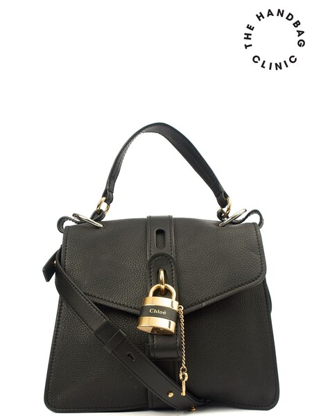 Chloe Aby Medium Black Cross-Body Tote Bag (W21226) | €799