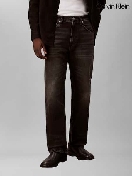 Calvin Klein Black 90s Straight Klein Black Jeans (W21297) | €146