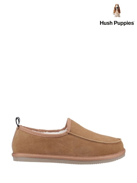 Hush Puppies Brown Charles Slippers (W21348) | €66