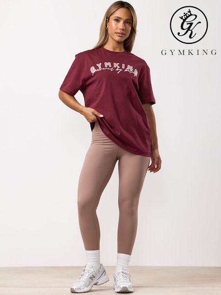 Gym King Red Powered By Belief BF T-Shirt (W21433) | R$ 295