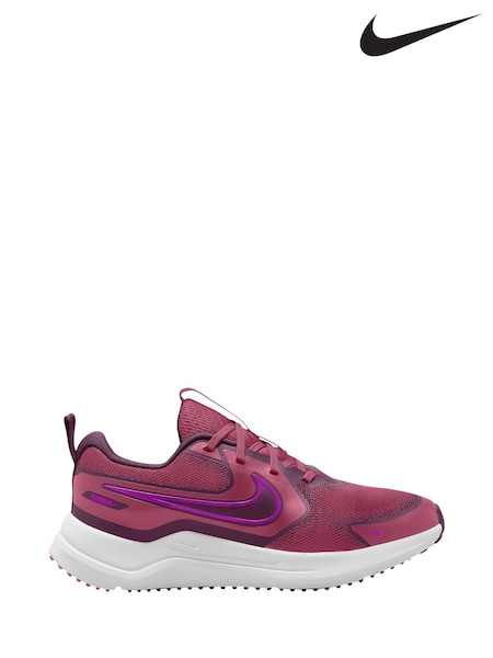 Nike Red Bordeaux and Beet Pink Youth Cosmic Running Trainers (W21497) | €54