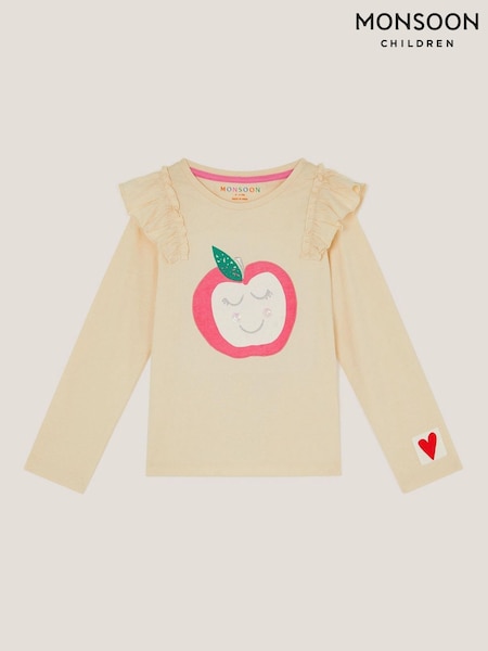 Monsoon Pink Apple Long Sleeve 100% Cotton Top (W21548) | ₪80 - ₪101