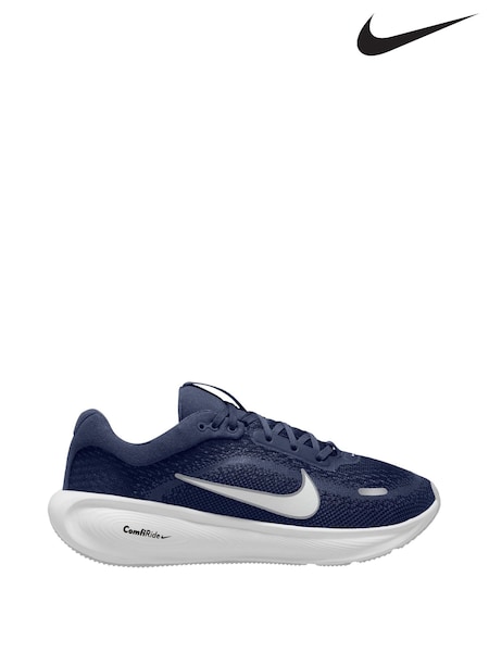 Nike Navy Blue and White Youth Stellar Ride Trainers (W21567) | €64