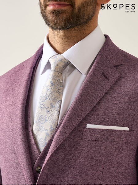 Skopes Red Slim Fit Jodrell Tweed Effect Suit Jacket (W21700) | €168