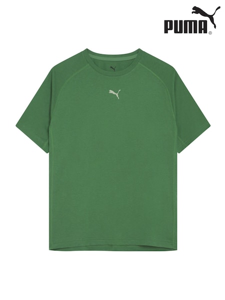 Puma Green Mens Run Short Sleeve T-Shirt (W21772) | €40