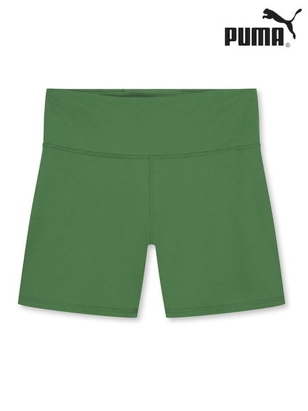 Puma Green Womens Train 5" High Waist Tight Shorts (W21773) | €40
