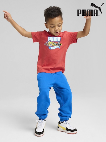 Puma Red Kids Boys Hot Wheels Graphic T-Shirt (W21777) | €27