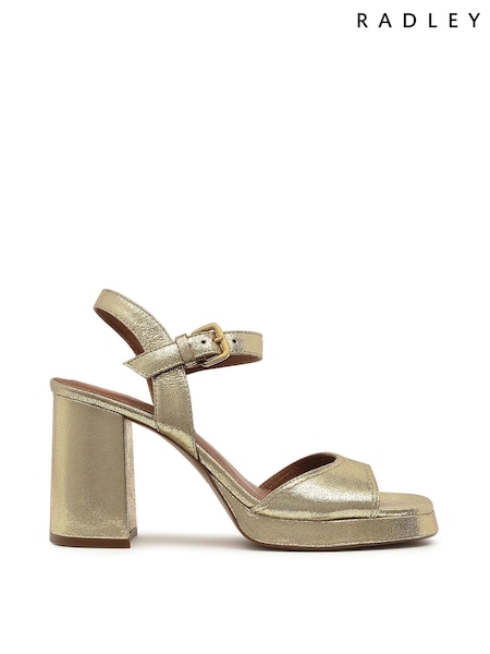 ذهبي - Radley Freda Lane Platform Sandals (W21799) | ‏751 د.إ.‏
