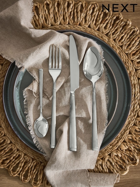 16 Piece Silver Ridge Stainless Steel Cutlery Set (W21842) | €61