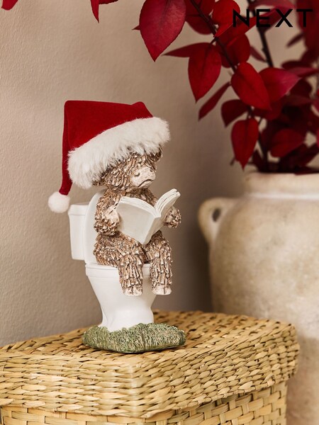 Natural Christmas Santa Hamish Bathroom Ornament (W21844) | R$ 90