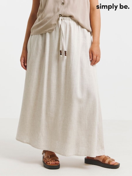 Simply Be Midaxi Bead Detail Skirt (W21903) | ‏176‏₪