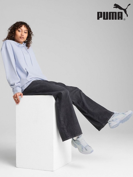 Puma Blue Womens Her Relaxed Hoodie (W21922) | 262 QAR