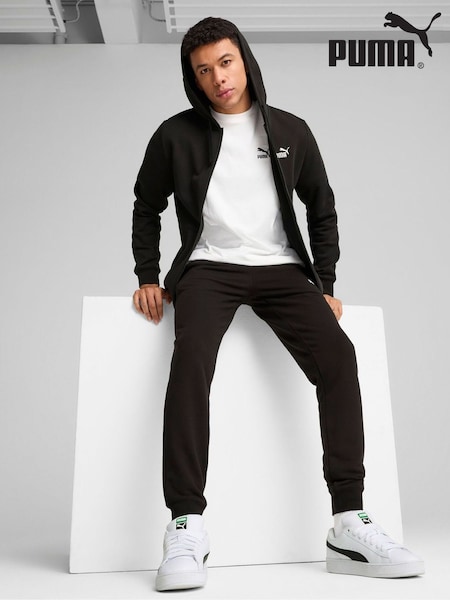Puma Black Mens Essentials No 1 Logo Full-Zip Hoodie (W21948) | €64